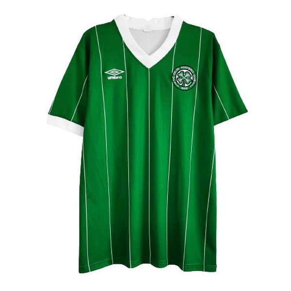 Ausweichtrikot Thailand Celtic Retro 1984 1986 Grün Günstige Fußballtrikots